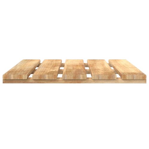 Плочка за decking 6 pcs Кафяво 50 x 50 cm