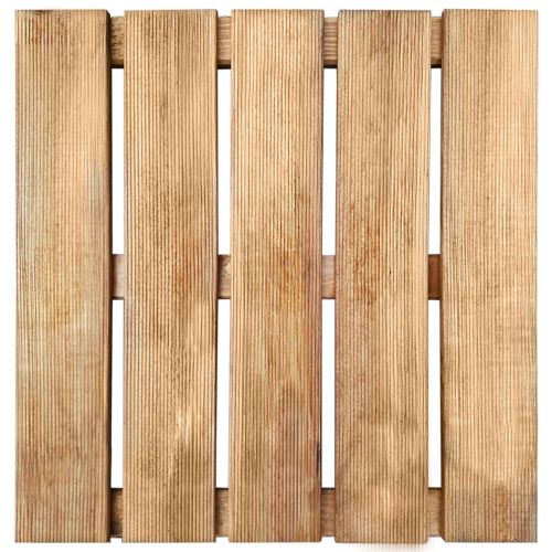 Плочка за decking 6 pcs Кафяво 50 x 50 cm