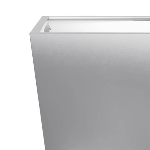 Градински кашпи, 2 бр, 50x50x50 см, поцинкована стомана