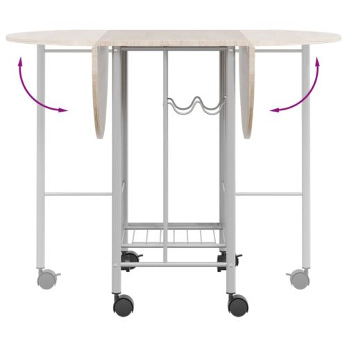 Сгъваем трапезен комплект от пет части, МДФ