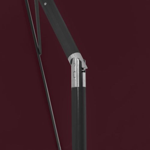 Плажен чадър, бордо червено, 180x120 см