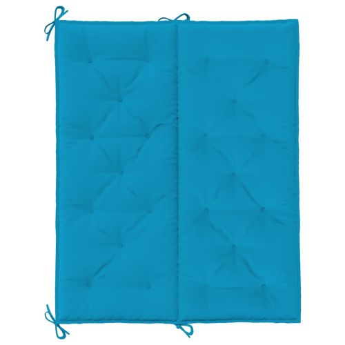 Възглавница за пейка светлосиня 120x(50+50)x7 см оксфорд плат