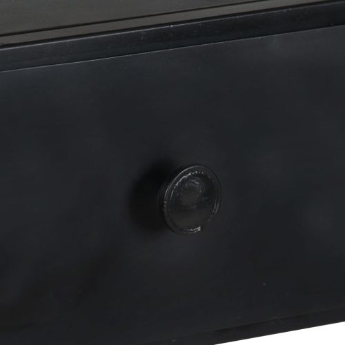 Шкаф за книги, 90x35x180 см, грубо мангово дърво и желязо