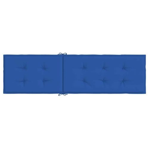 Възглавница за стол шезлонг кралско синя (75+105)x50x4 см
