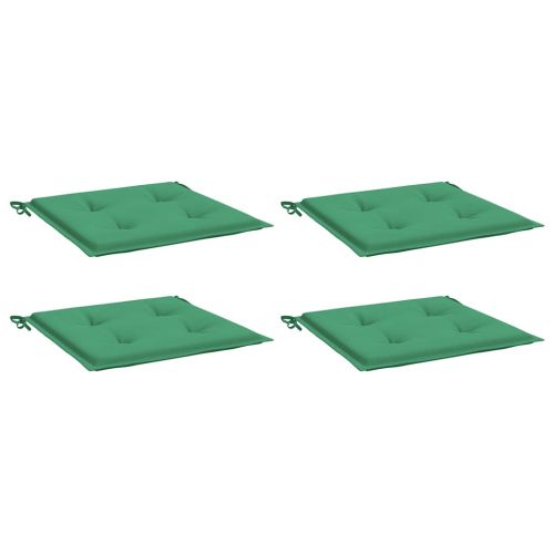 Възглавници за столове 4 бр зелени 40x40x4 см Оксфорд плат