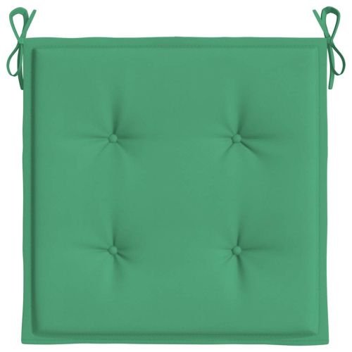 Възглавници за столове 4 бр зелени 40x40x4 см Оксфорд плат
