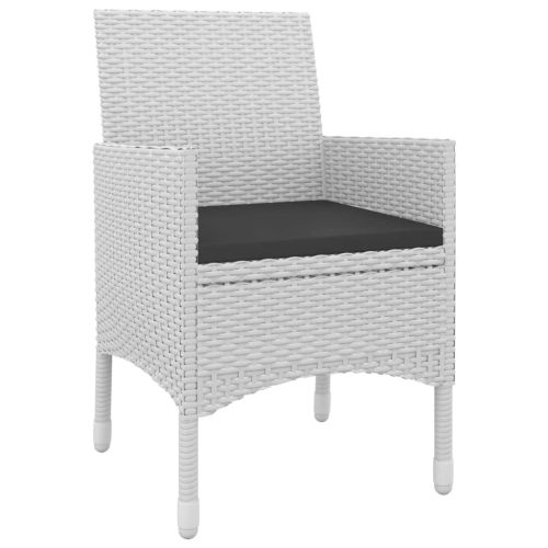 Градински комплект с възглавници 5 части полиратан и стъкло