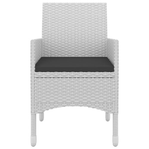 Градински комплект с възглавници 5 части полиратан и стъкло