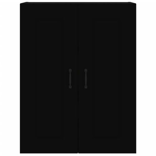 Окачен стенен шкаф, черен, 69,5x32,5x90 см
