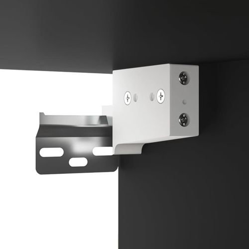 Окачен стенен шкаф, черен, 69,5x32,5x90 см