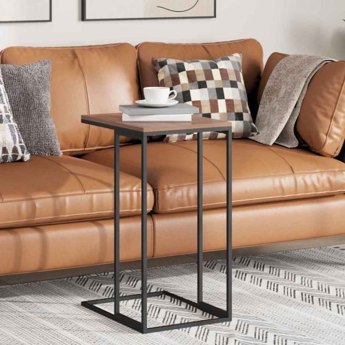 Странична маса, черна, 40x30x59 см, инженерна дървесина