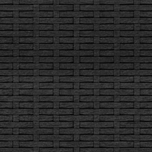 Градински лаундж комплект с възглавници 2 части черен полиратан