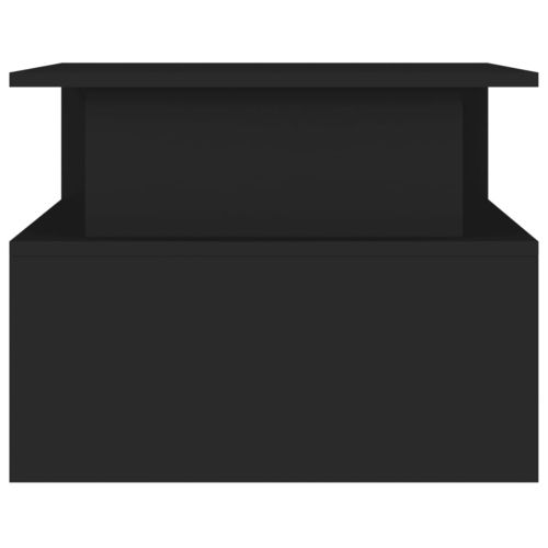 Кафе маса, черна, 90x55x42,5 см, инженерно дърво