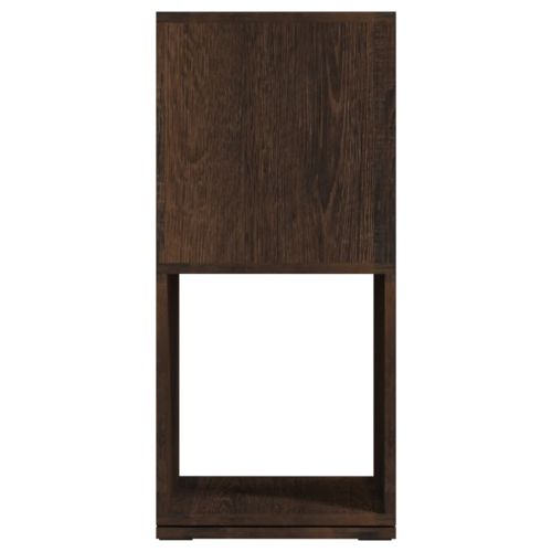 Въртящ се шкаф, опушен дъб, 34,5x34,5x75,5 см, инженерно дърво