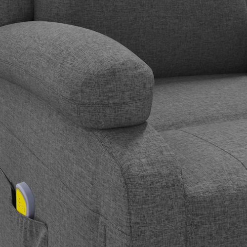 Масажен стол, тъмносив, текстил