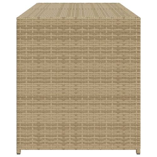 Градински сандък за съхранение, микс бежово, 283 л, полиратан