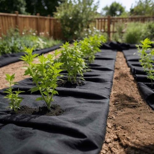 Геотекстилна мембрана, черна, 1 x 50 м, полиестерно влакно