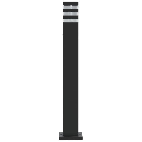 Външна подова лампа, черна, 80 см, алуминий