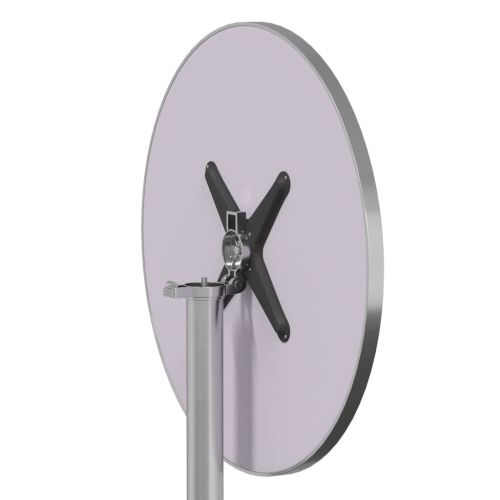 Външна бар маса, регулируема, Ø59,5x70/114,5 см, алуминий