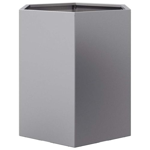 Градинска кашпа, шестоъгълна, 46x40x45 см, поцинкована стомана