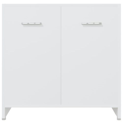 Комплект мебели за баня от 4 части, бял