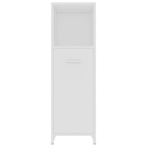 Комплект мебели за баня от 4 части, бял