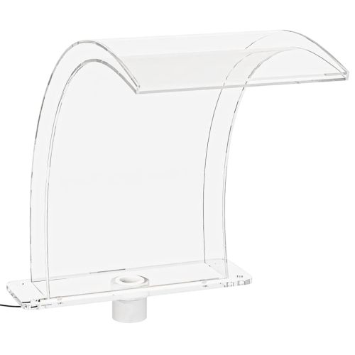 Фонтан за басейн с RGB светодиоди, акрил, 50 см