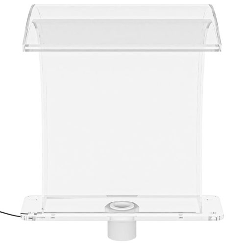 Фонтан за басейн с RGB светодиоди, акрил, 50 см