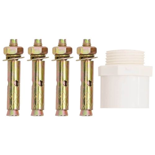 Фонтан за басейн с RGB светодиоди, акрил, 50 см