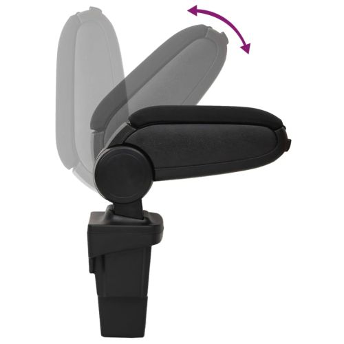 Подлакътник за кола черен 17x32x(37-53) см ABS