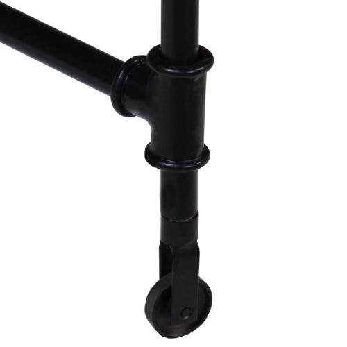 Писалище, мангово дърво масив и стомана, 110x50x96 cм