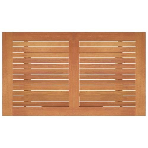 Сгъваема градинска маса, 120x70x75 см, евкалиптово дърво масив