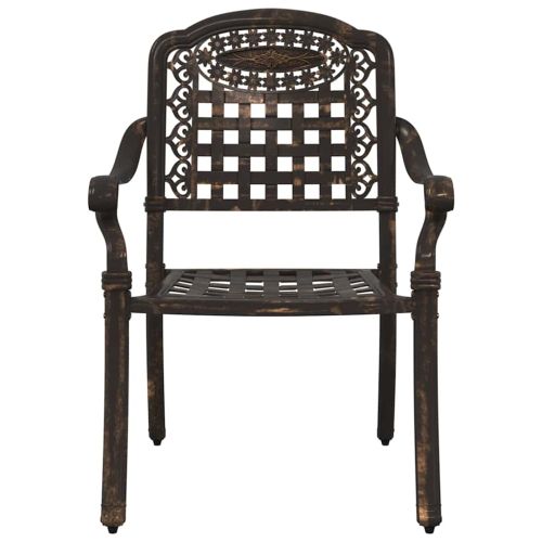 Комплект за хранене в градината 5 pcs Бронзов Алуминий