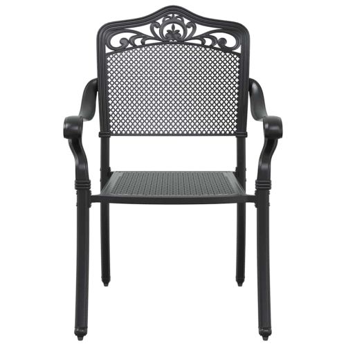 Комплект за хранене в градината 5 pcs Черно Алуминий