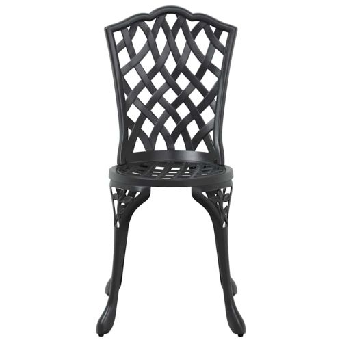 Комплект за хранене в градината 5 pcs Черно Алуминий