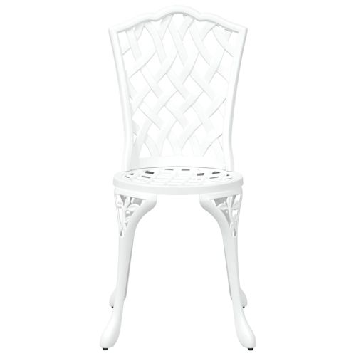 Комплект за хранене в градината 7 pcs Бяло Алуминий