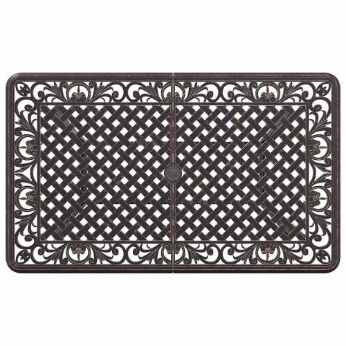 Комплект за хранене в градината 5 pcs Бронзов Алуминий