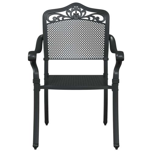 Комплект за хранене в градината 7 pcs Черно Алуминий