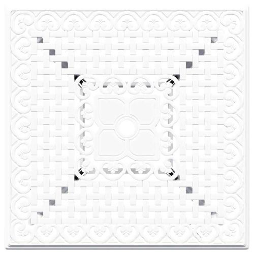 Комплект градинска маса 5 pcs Бяло Лят алуминий