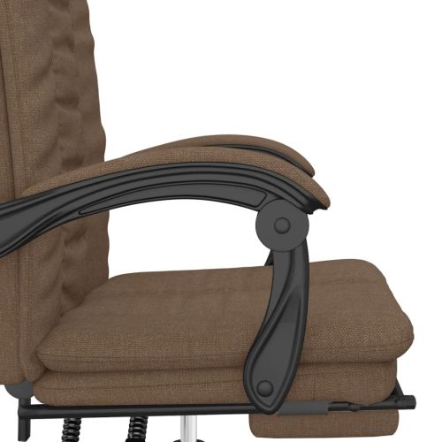 Наклоняем офис стол, кафяв, текстил