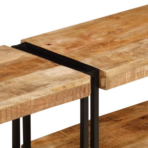 ТВ шкаф, 200x30x40 см, мангово дърво масив