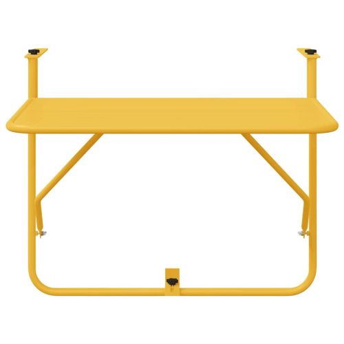 Висяща терасна маса Горчица 60 x 39 x 65 см Стомана