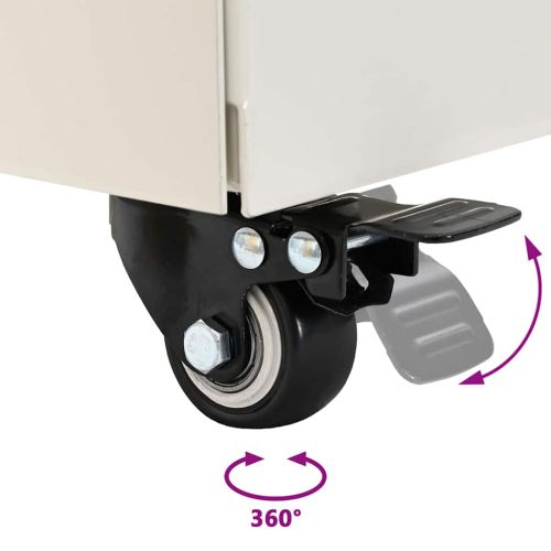 Основа за чадър Бяло 45 x 45 x 45 cm Стомана