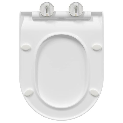 Тоалетна седалка Регулирума Бял 50 x 36,5 x 5 см Полипропилен