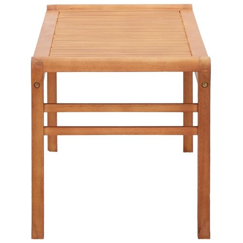 2-местна градинска пейка, 120 cм, евкалиптово дърво масив