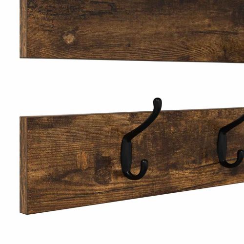 Стенен закачалка за палта с рафт Димян дъб 90 x 15 x 36 см
