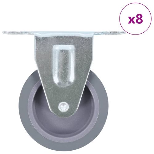 8 бр фиксирани колела, 75 мм