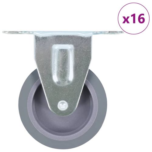16 бр фиксирани колела, 75 мм