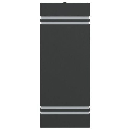 Външни стенни осветителни тела 2 бр черни неръждаема стомана