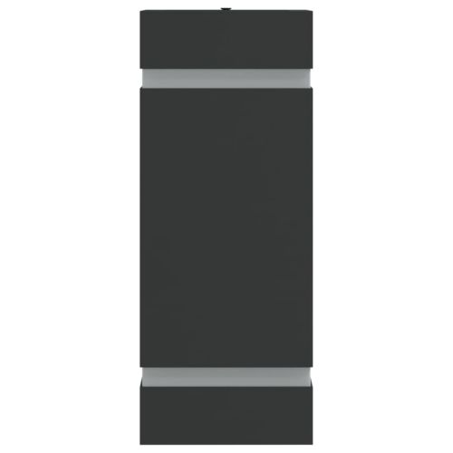 Външни стенни осветителни тела 2 бр черни неръждаема стомана